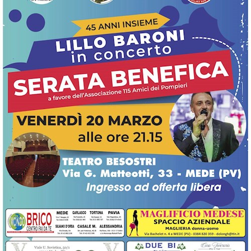 VENERDI' 20 MARZO ORE 21:15 - LILLO BARONI IN CONCERTO
